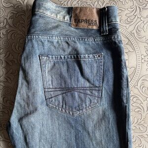 Express Men's Denim Jeans in Classic Blue